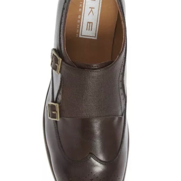 IKE BEHAR Hart Double Monk Strap Shoes Leather 9.5 - Picture 10 of 12